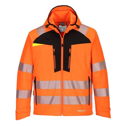 DX4 Hi-Viz Softshell (3L), 4XL, R, Orange/Black