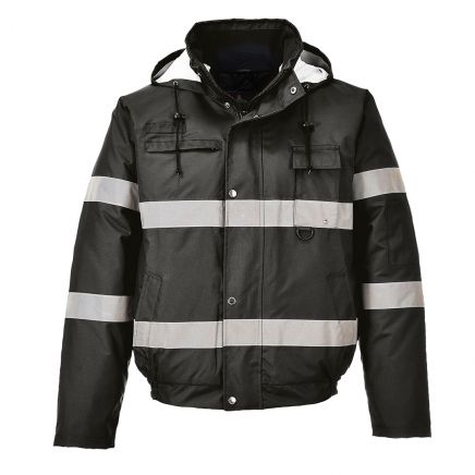 Iona Enhanced Winter Bomber Jacket , L, R, Black