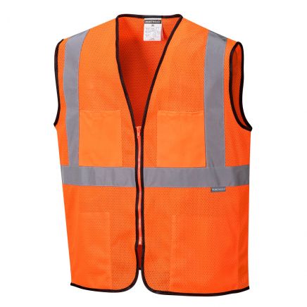 Tampa Hi-Vis Band and Brace Vest , 4XL, R, Orange