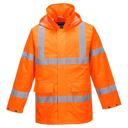 Hi-Vis Rain Lite Traffic Jacket , M, R, Orange