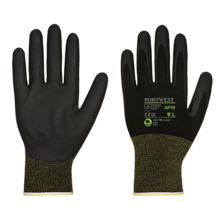 NPR15 Foam Nitrile Bamboo Glove A1 Pk12, L, R, Black