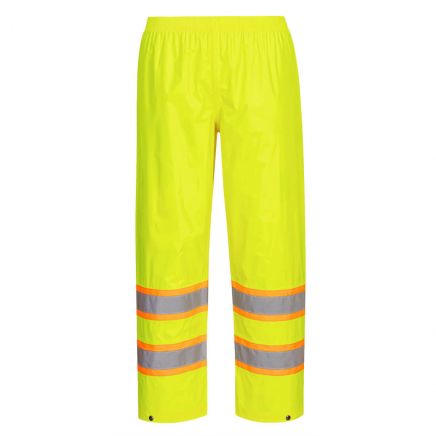 Hi-Vis Contrast Tape Rain Pants , 4XL, R, Yellow